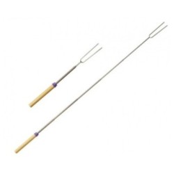 Opekacia vidlica teleskopická 31-81 cm - strieborná
