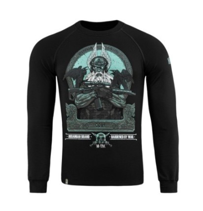 Mikina M-Tac Odin Mystery Raglan - čierna, S