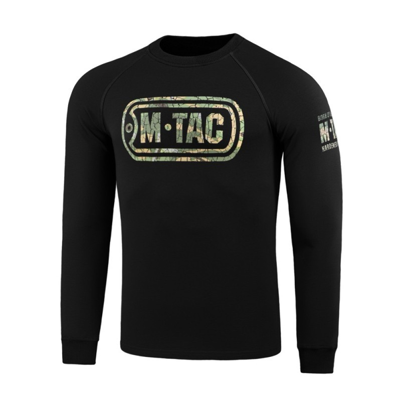 Mikina M-Tac Logo Raglan - čierna, L Mikina M-Tac Logo Raglan - čierna, L