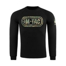 Mikina M-Tac Logo Raglan - čierna, L