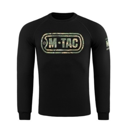 Mikina M-Tac Logo Raglan - čierna, L