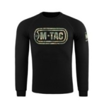 Mikina M-Tac Logo Raglan - čierna, L