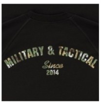 Mikina M-Tac Logo Raglan - čierna, L