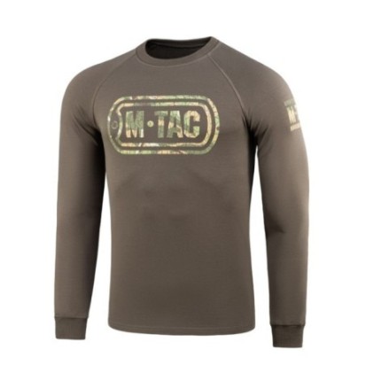 Mikina M-Tac Logo Raglan - olivová, XL