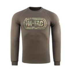 Mikina M-Tac Logo Raglan - olivová, XL