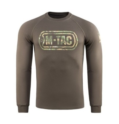 Mikina M-Tac Logo Raglan - olivová, XL