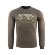 Mikina M-Tac Logo Raglan - olivová, XL