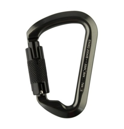 Karabína M-Tac Key-Lock - čierna