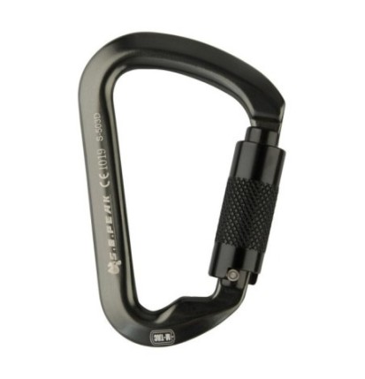 Karabína M-Tac Key-Lock - čierna