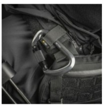 Karabína M-Tac Key-Lock - čierna