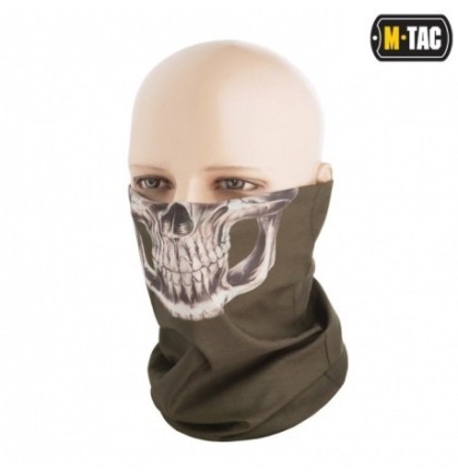 Nákrčník Multi-Wrap M-Tac Reaper Skull - olivový