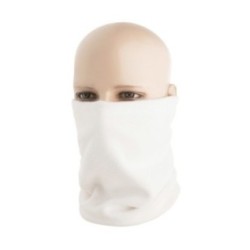 Nákrčník M-Tac Fleece Neck Gaiter 1/2 Drawstring 270 - biely, S/M