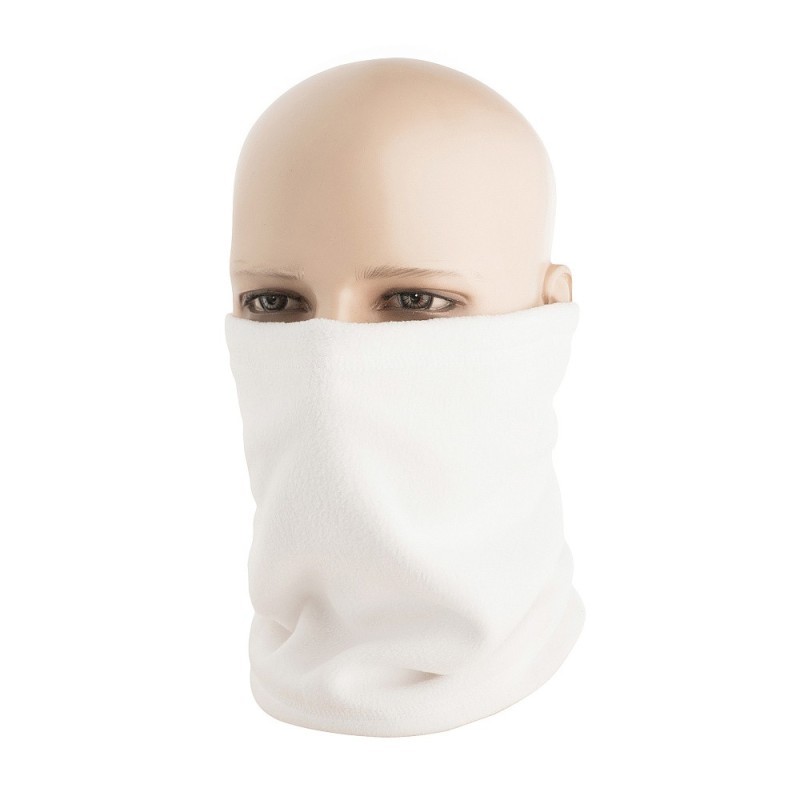 Nákrčník M-Tac Fleece Neck Gaiter 1/2 Drawstring 270 - biely, S/M