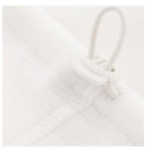 Nákrčník M-Tac Fleece Neck Gaiter 1/2 Drawstring 270 - biely, S/M