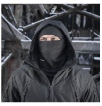 Nákrčník M-Tac Anatomic Tube Drawstring Polartec - čierny, S/M