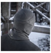 Nákrčník M-Tac Anatomic Tube Drawstring Polartec - čierny, S/M