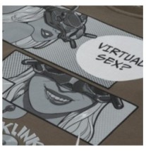 Tričko M-Tac Comics Drone Girl - tmavě olivové, XS