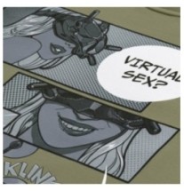 Tričko M-Tac Comics Drone Girl - olivové, S