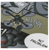 Tričko M-Tac Comics Drone Girl - olivové, S