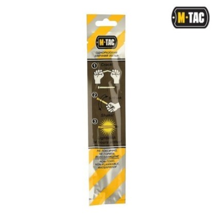 Svietiaca tyčinka M-Tac Light Glow Stick 15 cm - žltá