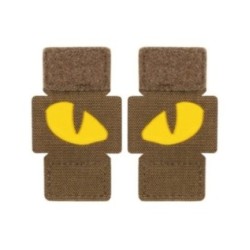 Nášivka M-Tac Tiger Eyes Laser Cut 2 ks - coyote-žlutá