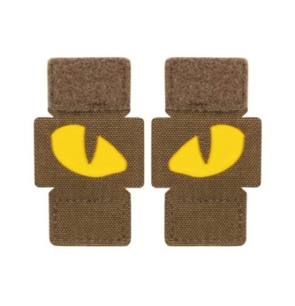 Nášivka M-Tac Tiger Eyes Laser Cut 2 ks - coyote-žlutá