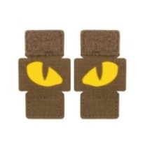 Nášivka M-Tac Tiger Eyes Laser Cut 2 ks - coyote-žlutá