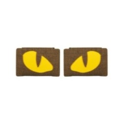 Nášivka M-Tac Tiger Eyes Laser Cut 2 ks - coyote-žlutá