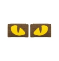Nášivka M-Tac Tiger Eyes Laser Cut 2 ks - coyote-žlutá