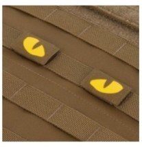 Nášivka M-Tac Tiger Eyes Laser Cut 2 ks - coyote-žlutá