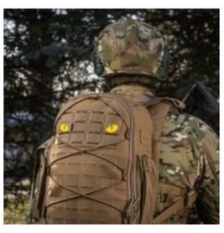 Nášivka M-Tac Tiger Eyes Laser Cut 2 ks - coyote-žlutá