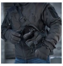 Batoh na zbraň M-Tac Sling Pištoľ Bag Elite - čierny