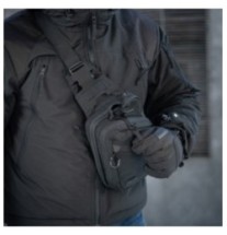 Batoh na zbraň M-Tac Sling Pištoľ Bag Elite - čierny