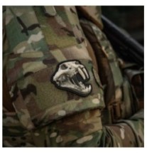Nášivka M-Tac Old Tiger - béžová-čierna