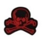 Nášivka textilná M-Tac Old Skull - červená-čierna Nášivka textilná M-Tac Old Skull - červená-čierna
