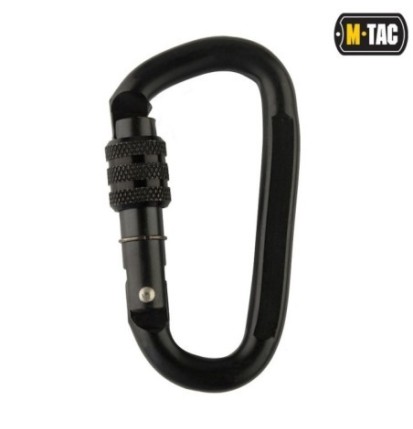 Karabína M-Tac Trapezoidal 10 - čierna