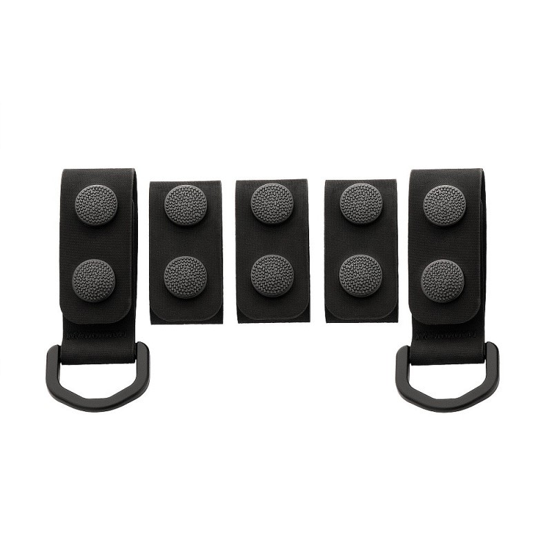 Pútka na opasok M-Tac Tactical Attachnments 5 ks - čierna
