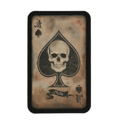 Nášivka M-Tac Ace Of Spades Skull - coyote-čierna