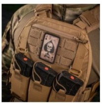 Nášivka M-Tac Ace Of Spades Skull - coyote-čierna