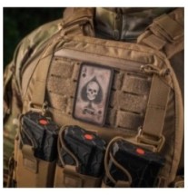 Nášivka M-Tac Ace Of Spades Skull - coyote-čierna