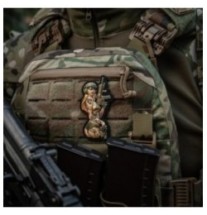 Nášivka M-Tac Tactical Girl Tatoo XL - farebná
