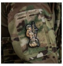Nášivka M-Tac Tactical Girl Tatoo XL - farebná