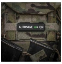 Nášivka M-Tac Autosave - čierna