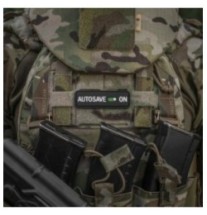 Nášivka M-Tac Autosave - čierna