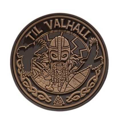 Nášivka M-Tac Til Valhall 3D - hnedá-desert