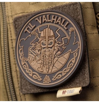 Nášivka M-Tac Til Valhall 3D - hnedá-desert