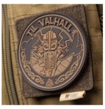 Nášivka M-Tac Til Valhall 3D - hnedá-desert