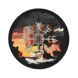 Nášivka M-Tac Walknut Vegvisir Drakkar Round - farebná