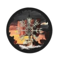 Nášivka M-Tac Walknut Vegvisir Drakkar Round - farebná