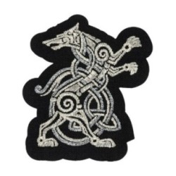 Nášivka M-Tac Molon Wolf - čierna-biela
